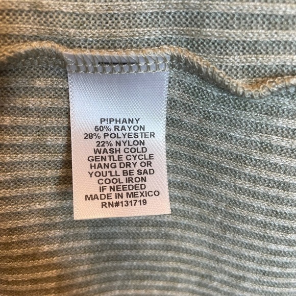 Piphany Colette Cardigan Light Sage Green Ribbed Size Small / Medium Piphany 2 - Picture 3 of 6